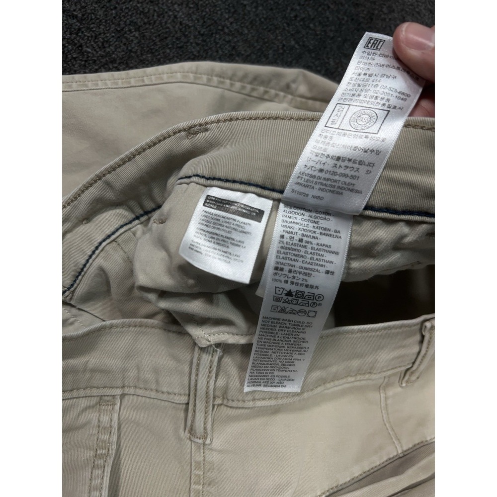 Levi's XX Chino Standard Taper Pants Men's 38x34 (Fits 38x32) Khaki Casual - Picture 5 of 9